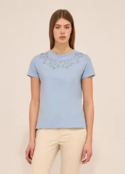 T-shirt in puro cotone donna