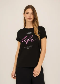 T-shirt in puro cotone donna