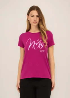 T-shirt in puro cotone donna