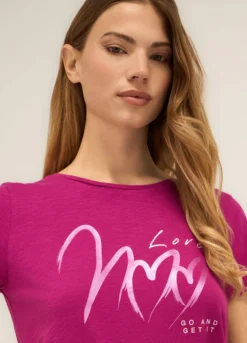 T-shirt in puro cotone donna