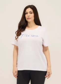T-shirt in puro cotone donna curvy