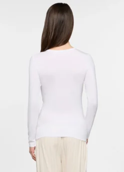 T-shirt intima con scollo a V stretch donna