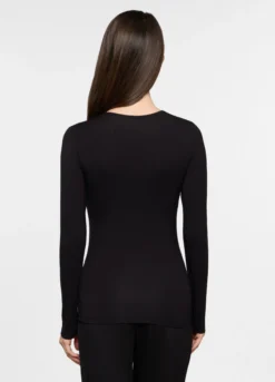 T-shirt intima con scollo a V stretch donna