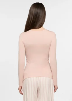T-shirt intima con scollo a V stretch donna