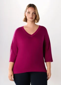 T-shirt in viscosa stretch donna curvy