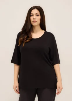 T-shirt in viscosa stretch donna curvy