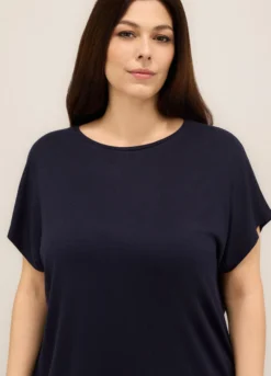 T-shirt in viscosa stretch donna curvy