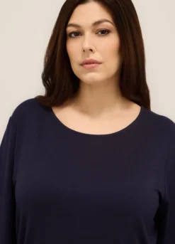 T-shirt in viscosa stretch donna curvy
