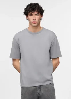 T-shirt loose fit in jersey di cotone uomo