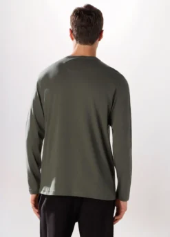 T-shirt maniche lunghe in cotone uomo