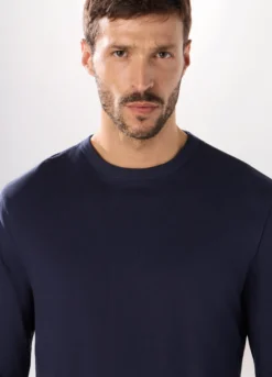 T-shirt maniche lunghe in cotone uomo