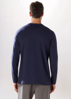 T-shirt maniche lunghe in cotone uomo