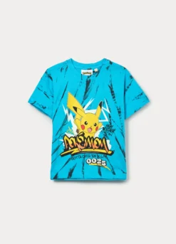 T-shirt Pokemon in jersey di puro cotone bambino