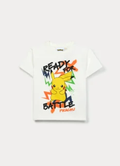 T-shirt Pokemon in jersey di puro cotone bambino