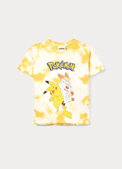 T-shirt Pokémon in jersey di puro cotone bambino