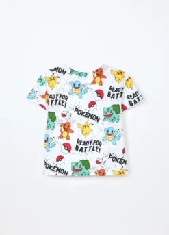 T-shirt Pokémon in jersey di puro cotone bambino