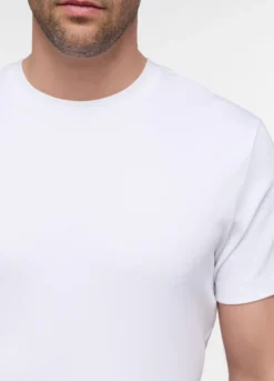 T-shirt regular fit in interlock di cotone