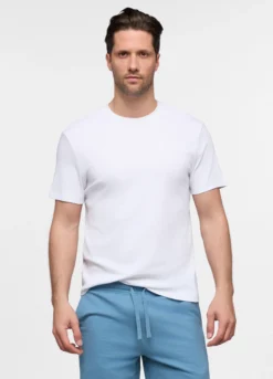 T-shirt regular fit in interlock di cotone