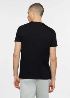 T-shirt scollo a V in jersey di puro cotone uomo