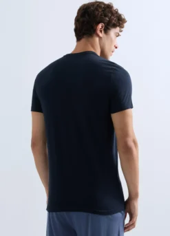 T-shirt scollo a V in jersey uomo
