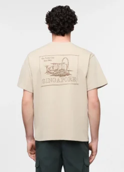 T-shirt Singapore in felpa misto cotone uomo