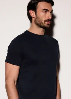 T-shirt slim fit in jersey di cotone uomo