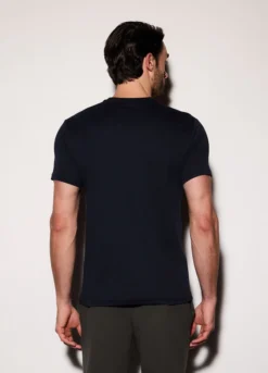 T-shirt slim fit in jersey di cotone uomo
