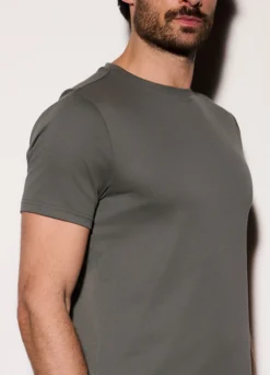 T-shirt slim fit in jersey di cotone uomo
