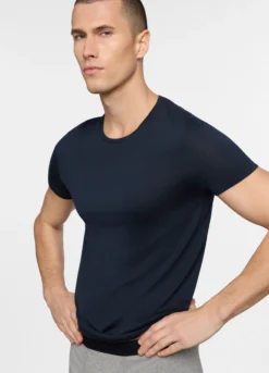 T-shirt slim fit in jersey di cotone uomo