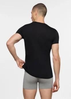 T-shirt slim fit in jersey di cotone uomo