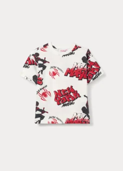 T-shirt Spider-Man girocollo in jersey bambino