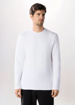 T-shirt sportiva girocollo a maniche lunghe uomo