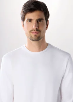 T-shirt sportiva girocollo a maniche lunghe uomo