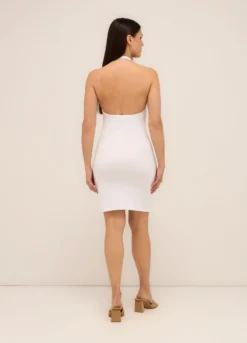 Tubino in costina di cotone stretch donna