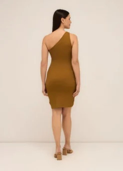 Tubino in costina di cotone stretch donna
