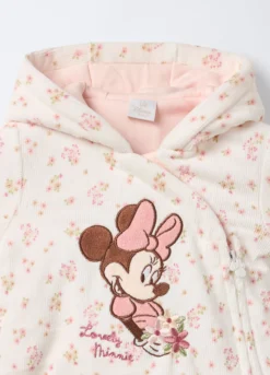 Tutina imbottita Disney velour misto cotone neonata