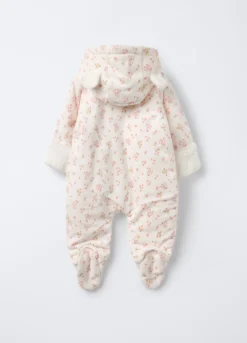 Tutina imbottita Disney velour misto cotone neonata