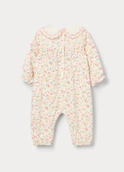 Tutina in french terry di cotone stretch neonata
