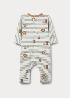 Tutina in french terry di cotone stretch neonato
