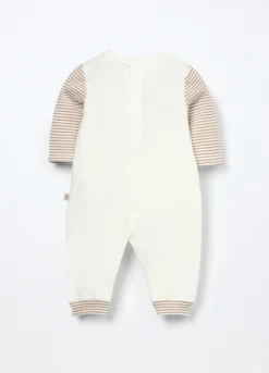 Tutina in french terry di cotone stretch neonato