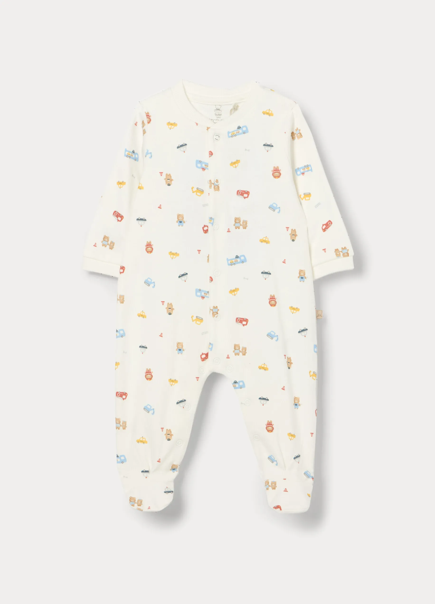 Tutina in interlock di puro cotone neonato