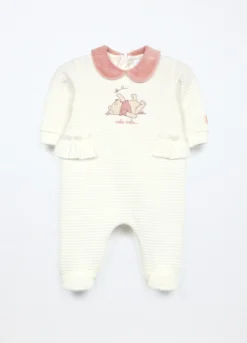 Tutina in misto cotone matelassé neonata