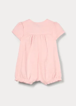 Tutina in punto Milano misto cotone neonata