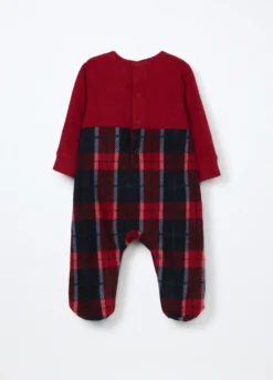 Tutina pigiama velour misto cotone neonato