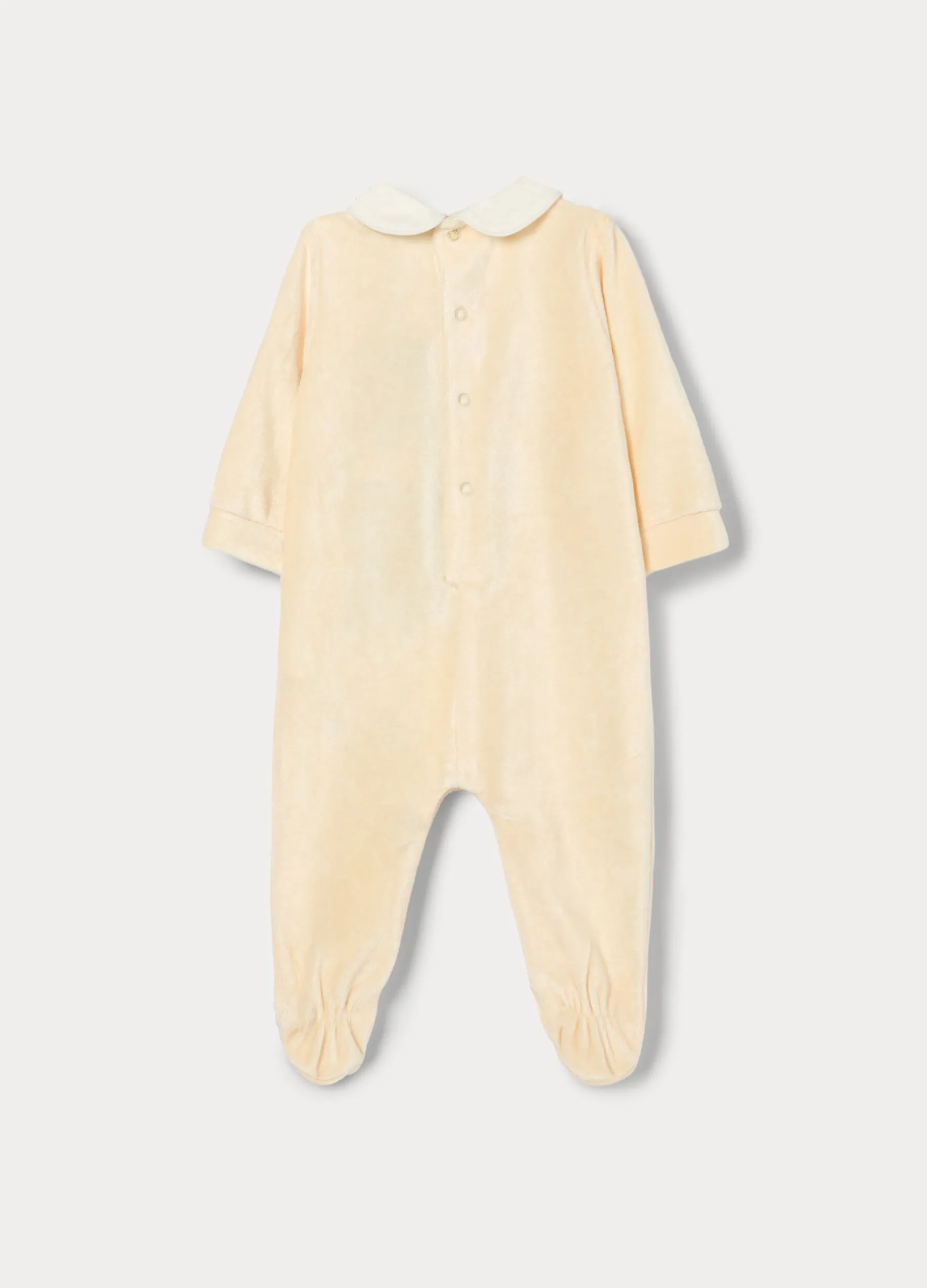 Tutina velour in misto viscosa di bamboo