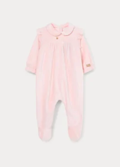 Tutina velour misto viscosa di bamboo neonata