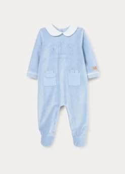 Tutina velour misto viscosa di bamboo neonato