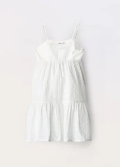 Vestito in puro cotone sangallo ragazza