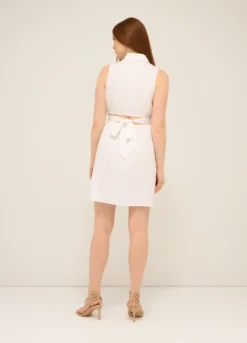 Vestito corto in puro cotone donna