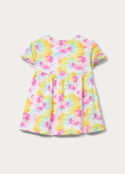 Vestito in jersey di cotone slub bambina